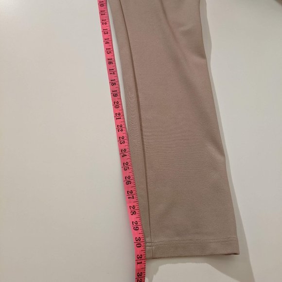 Trisisto Melanie Lyne Cream/Beige Stretch Straight Leg Full Length Pants Size 14 - Picture 11 of 13